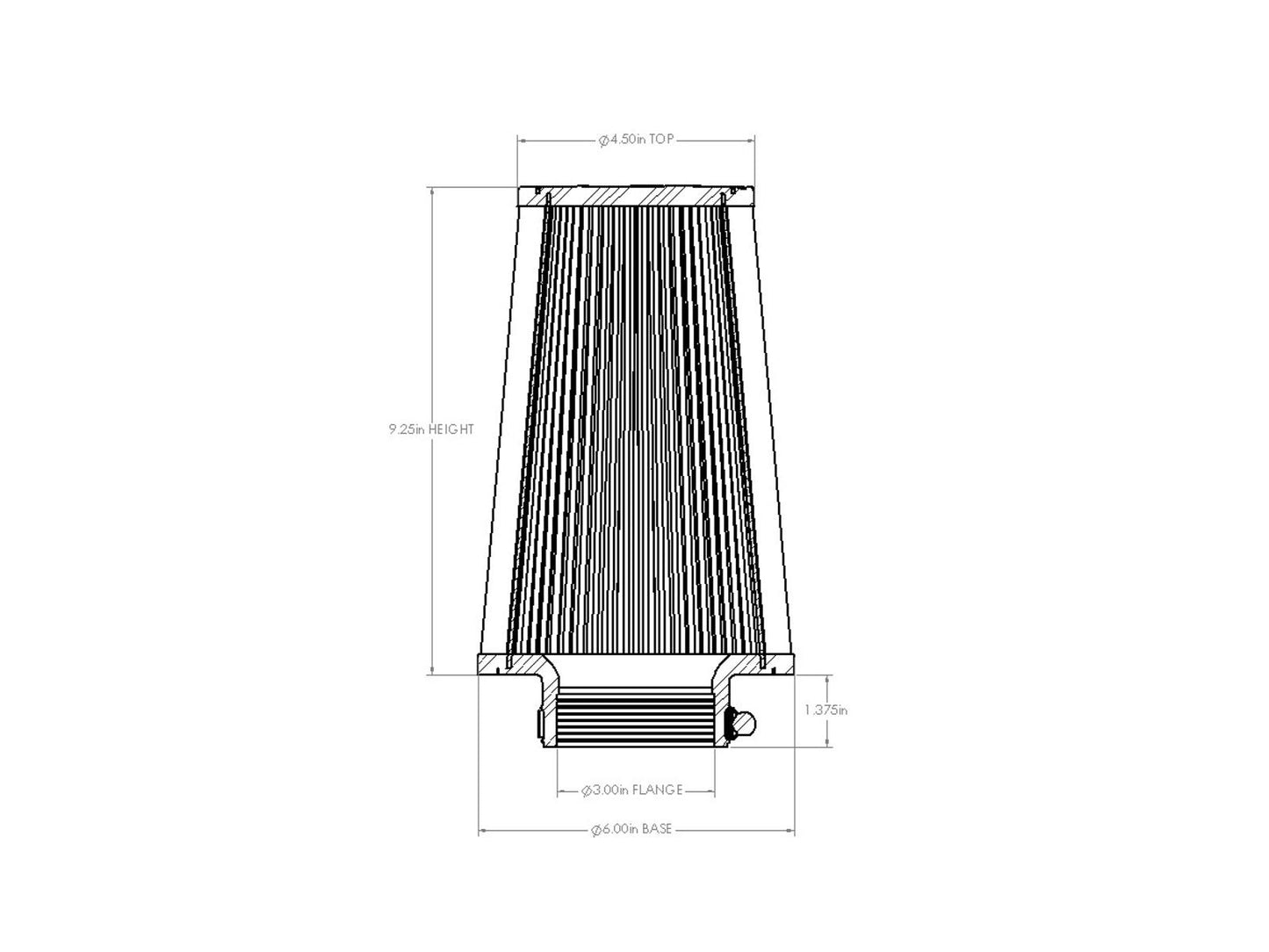 aFe Magnum FORCE Intake Replacement Air Filter w/ D2 Dura-Dry Media - 21-91075V