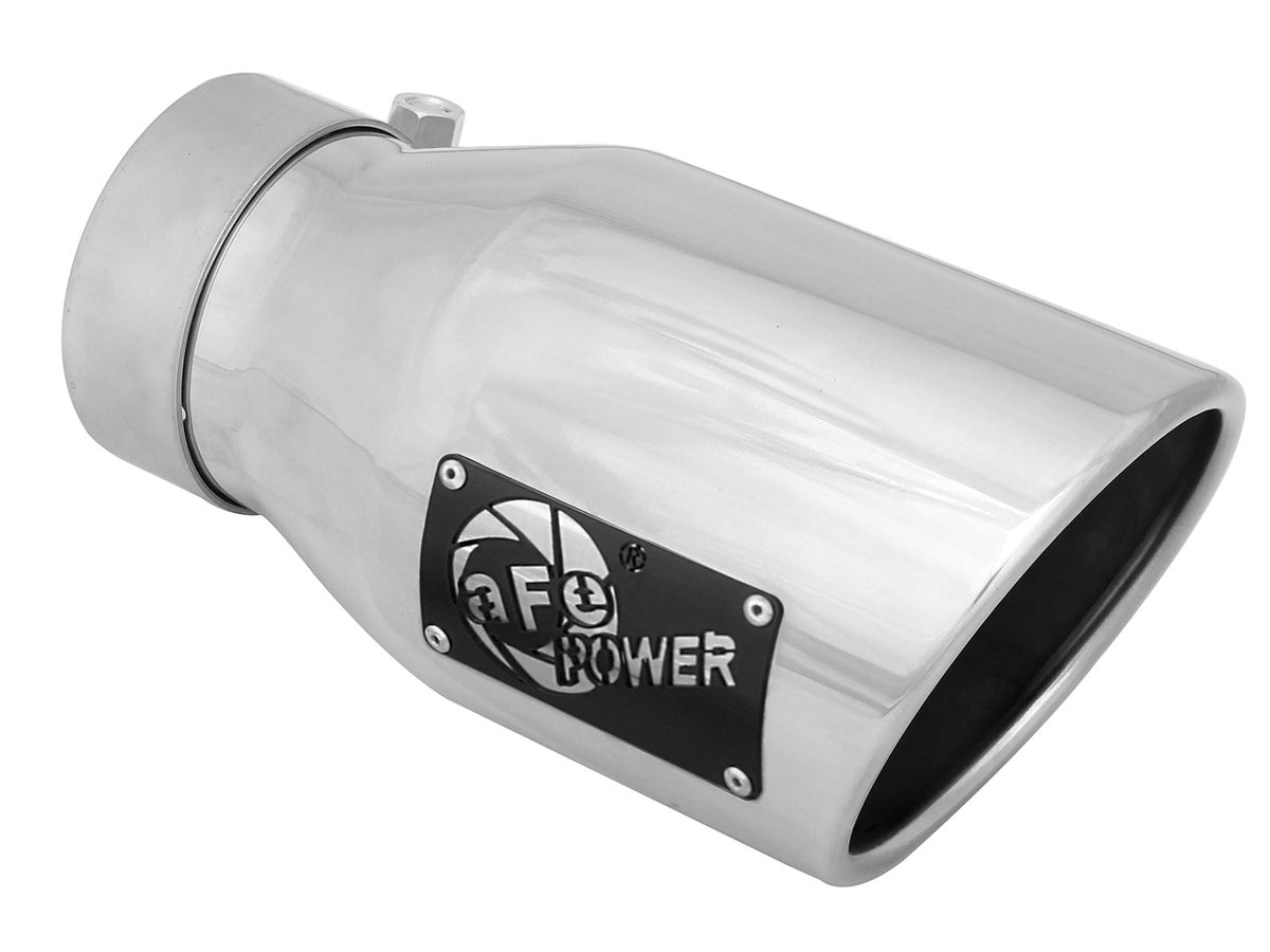 aFe MACH Force-Xp 304 Stainless Steel Clamp-on Exhaust Tip Polished - 49T30451-P09