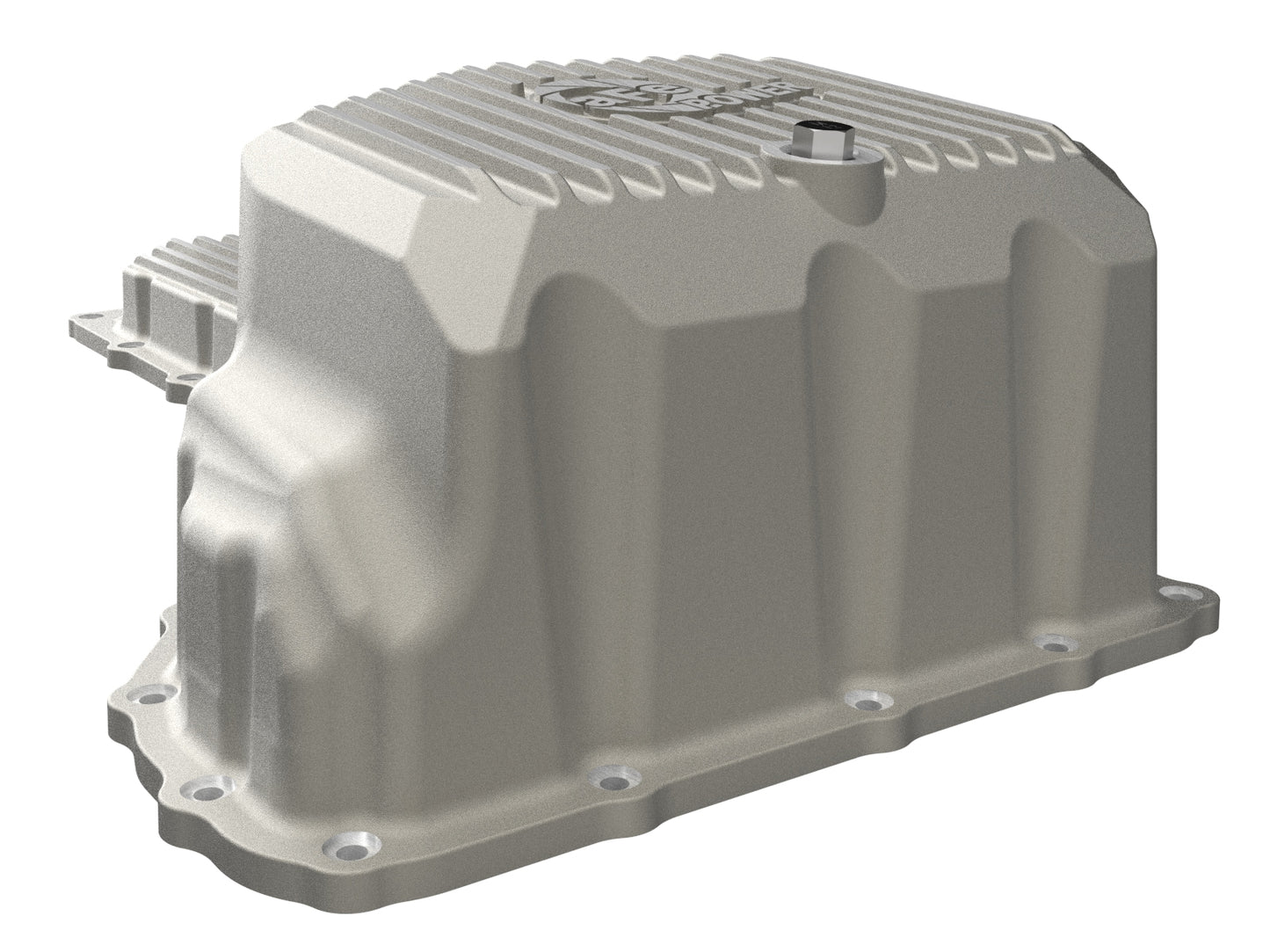 aFe Street Series Engine Oil Pan Raw w/ Machined Fins - Chevy/GMC 2020-2026 6.6L