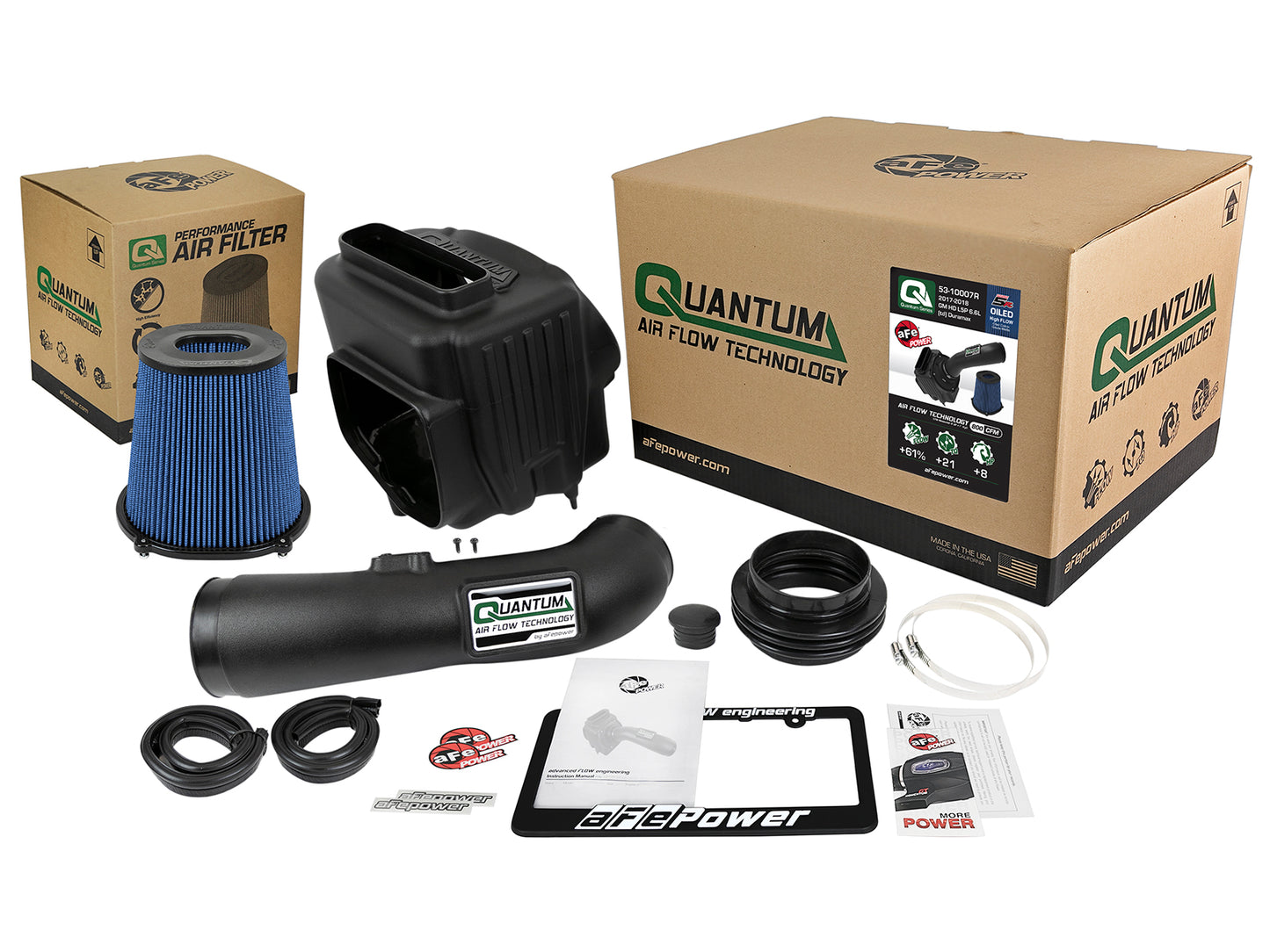aFe QUANTUM Cold Air Intake System w/ Pro 5R Filter - Chevy/GMC 2017-2019 6.6L