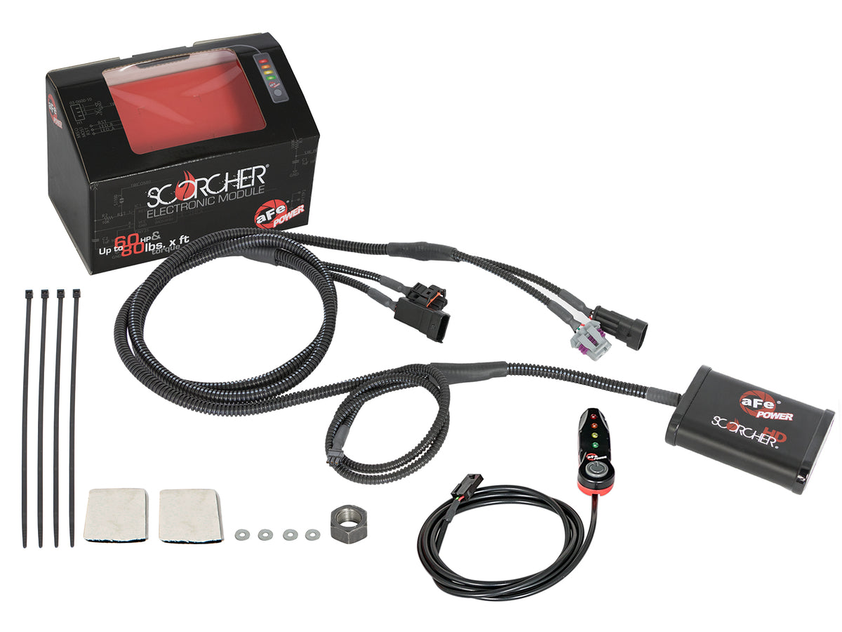 aFe SCORCHER HD Plug and Play Power Module with Remote - Chevy/GMC 2004-2010 6.6L