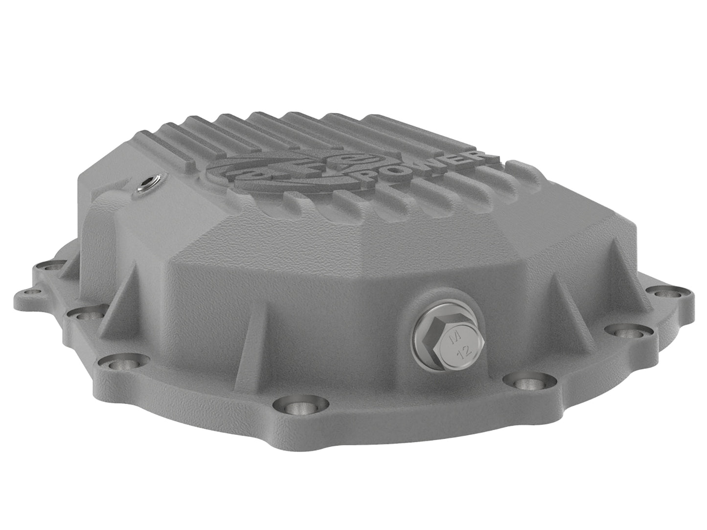 aFe Street Series Front Differential Cover Raw w/ Machined Fins - Chevy/GMC 2011-2020 6.0L/6.6L