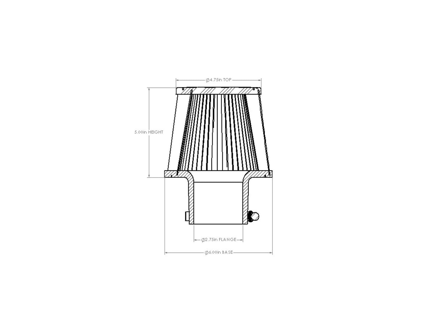 aFe Magnum FORCE Intake Replacement Air Filter w/ D2 Dura-Dry Media - 21-90029V