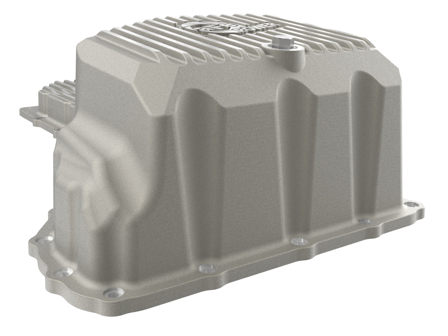 aFe Street Series Engine Oil Pan Raw w/ Machined Fins - Chevy/GMC 2017-2019 6.6L
