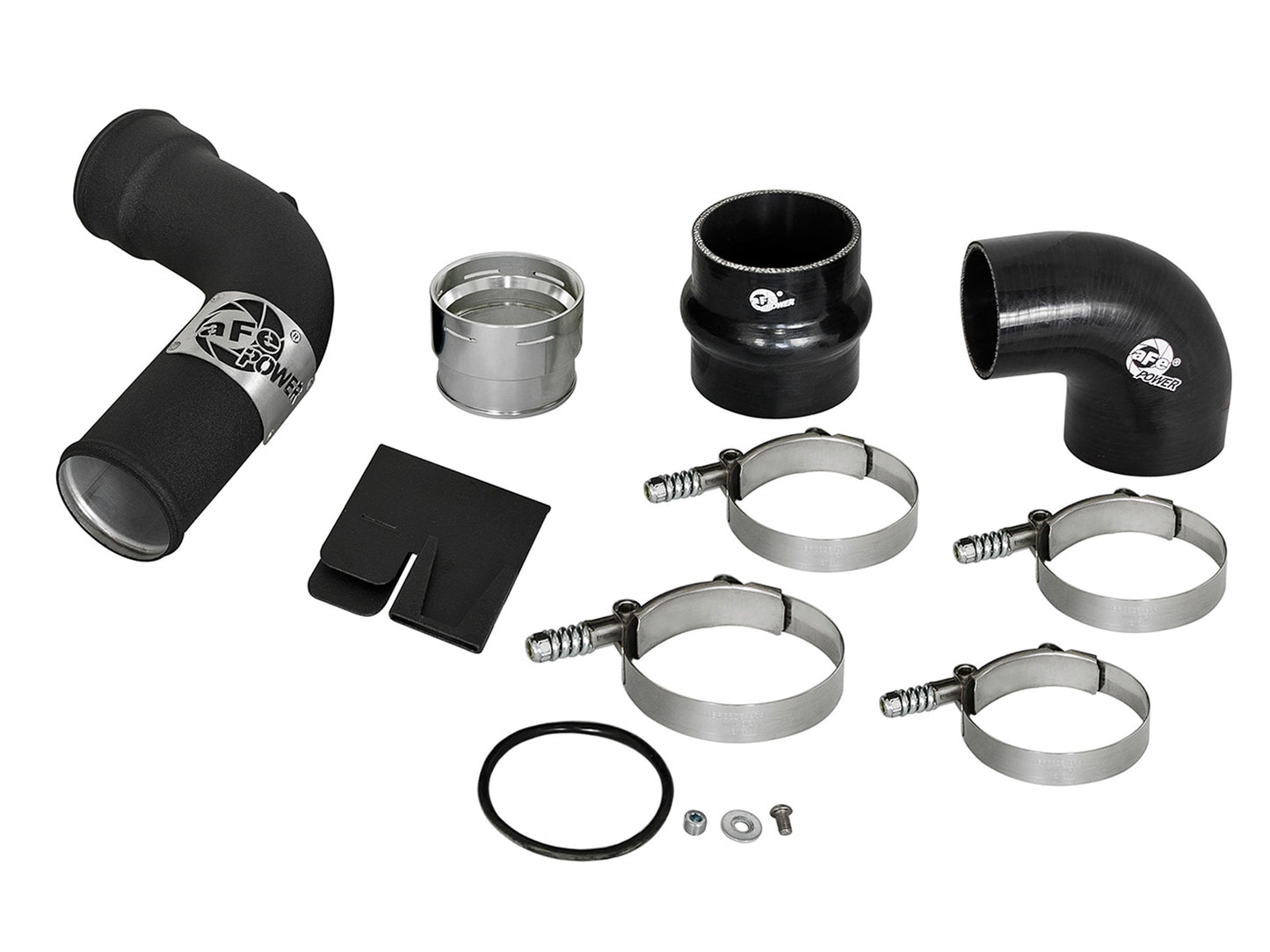 aFe BladeRunner 3 IN Aluminum Cold Charge Pipe Black - Ford 2017-2022 6.7L
