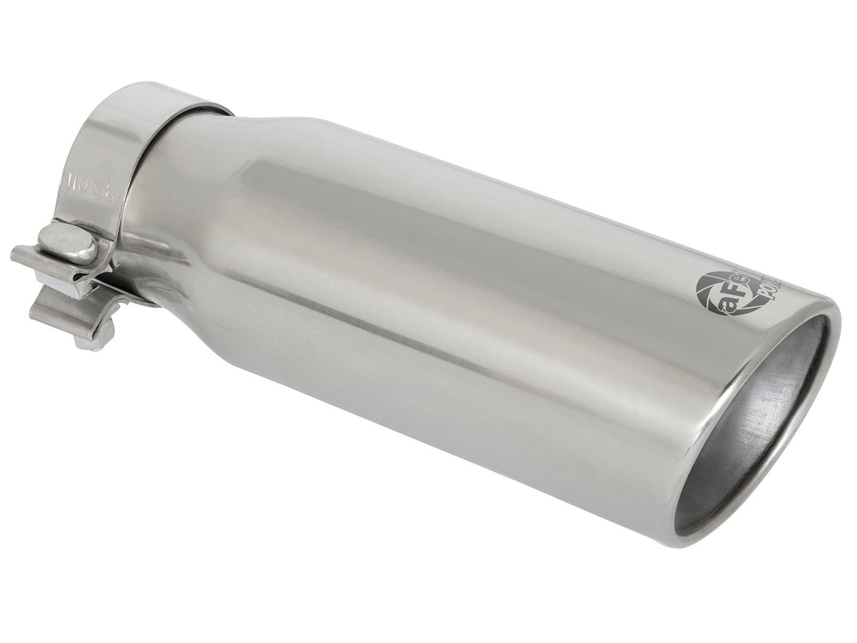 aFe MACH Force-Xp 304 Stainless Steel Clamp-on Exhaust Tip Polished Rear Exit
