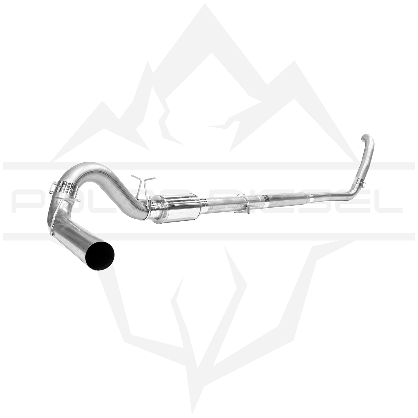 Polar 2003-2007 Ford Powerstroke 6.0L 5" Exhaust With Muffler