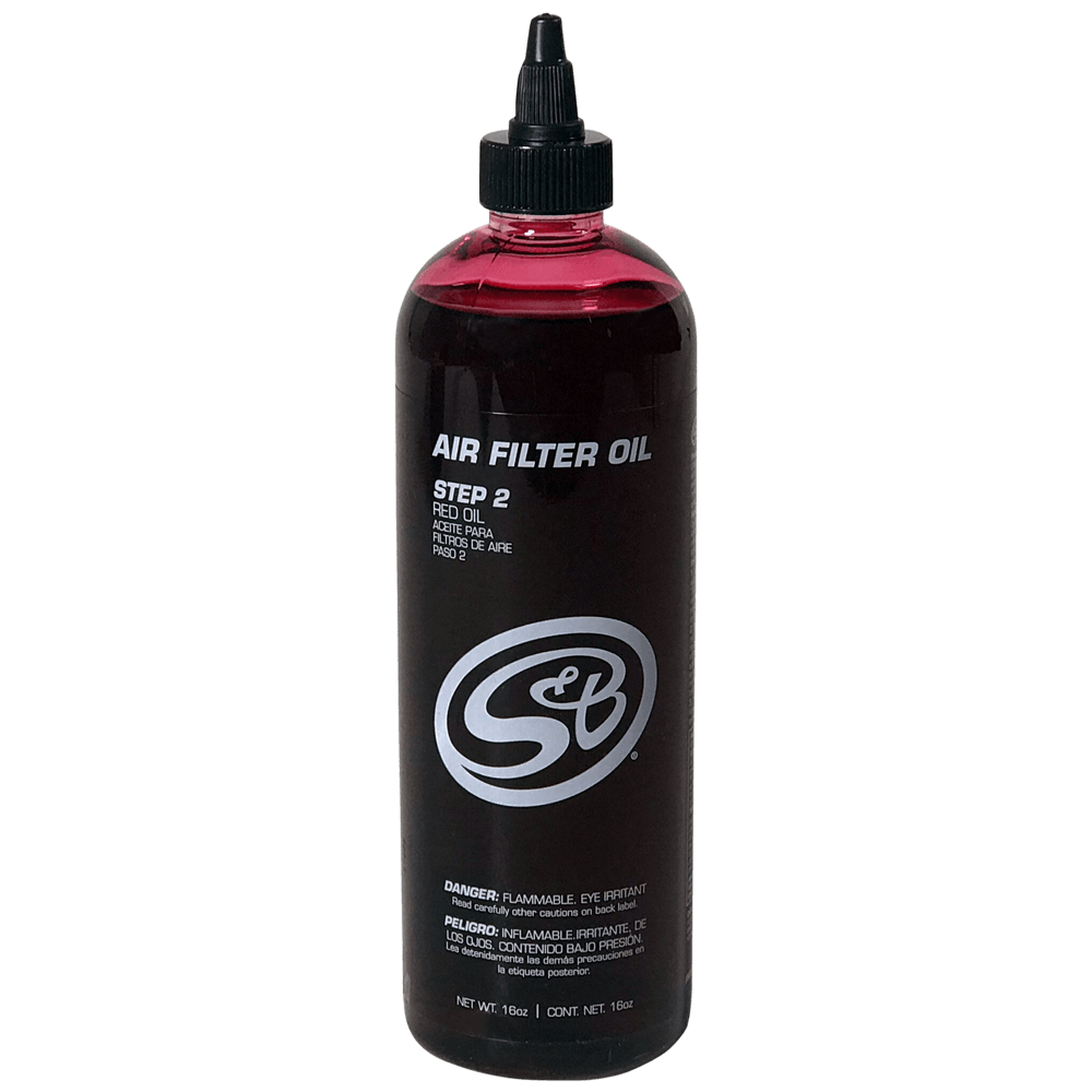 S&B 16 oz. Bottle of Air Filter Oil - Red