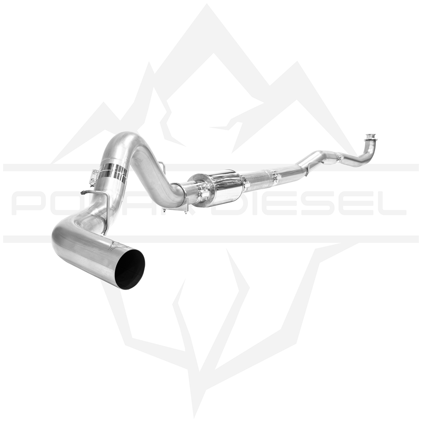Polar 2017-2026 Duramax 6.6L 304SS 5" Exhaust With Muffler