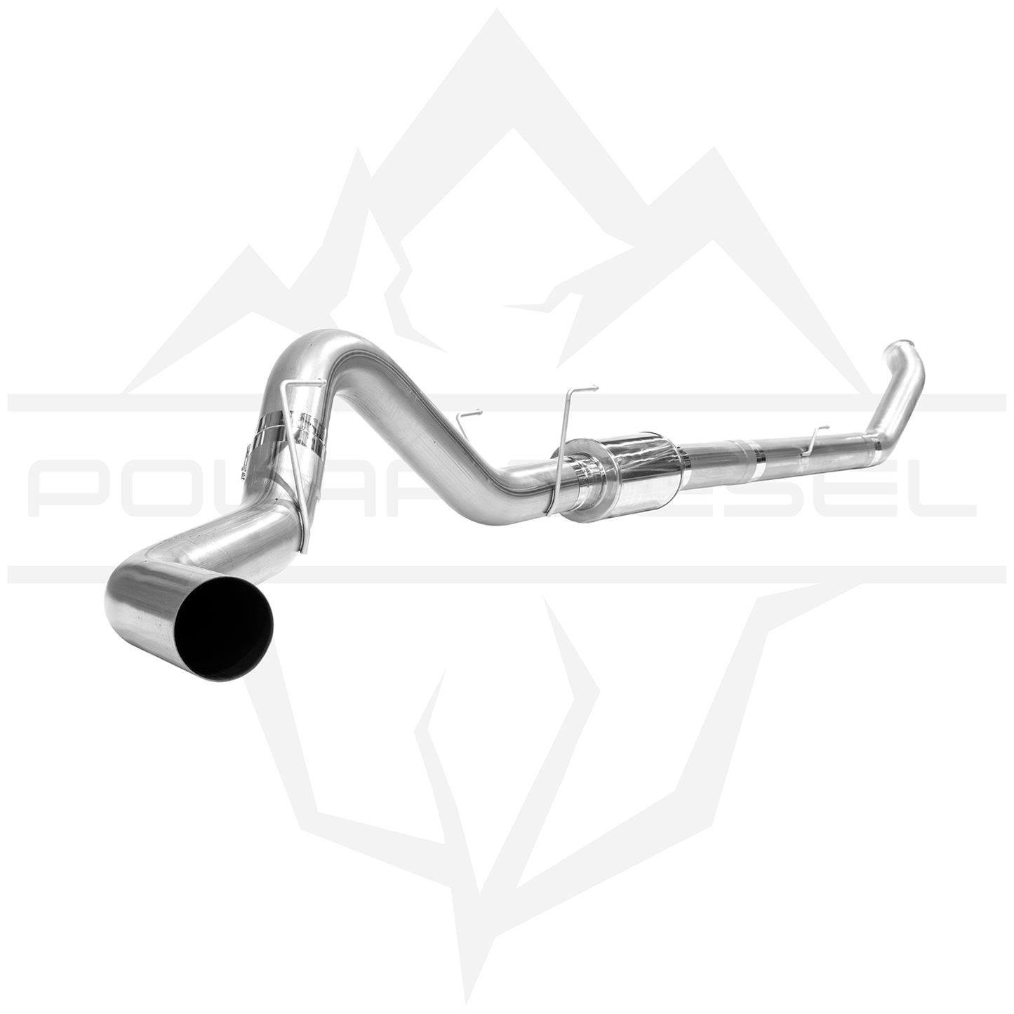Polar 2007.5-2009 Cummins 6.7L 5" Exhaust With Muffler