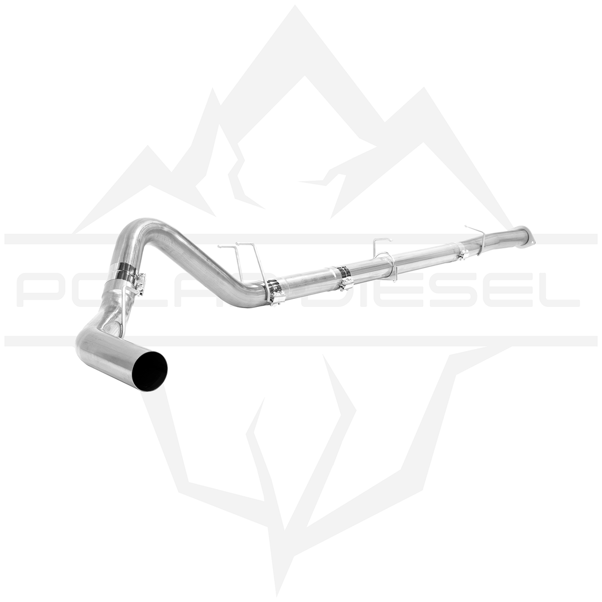 Polar 2008-2010 Ford Powerstroke 6.4L 4" Exhaust With Muffler