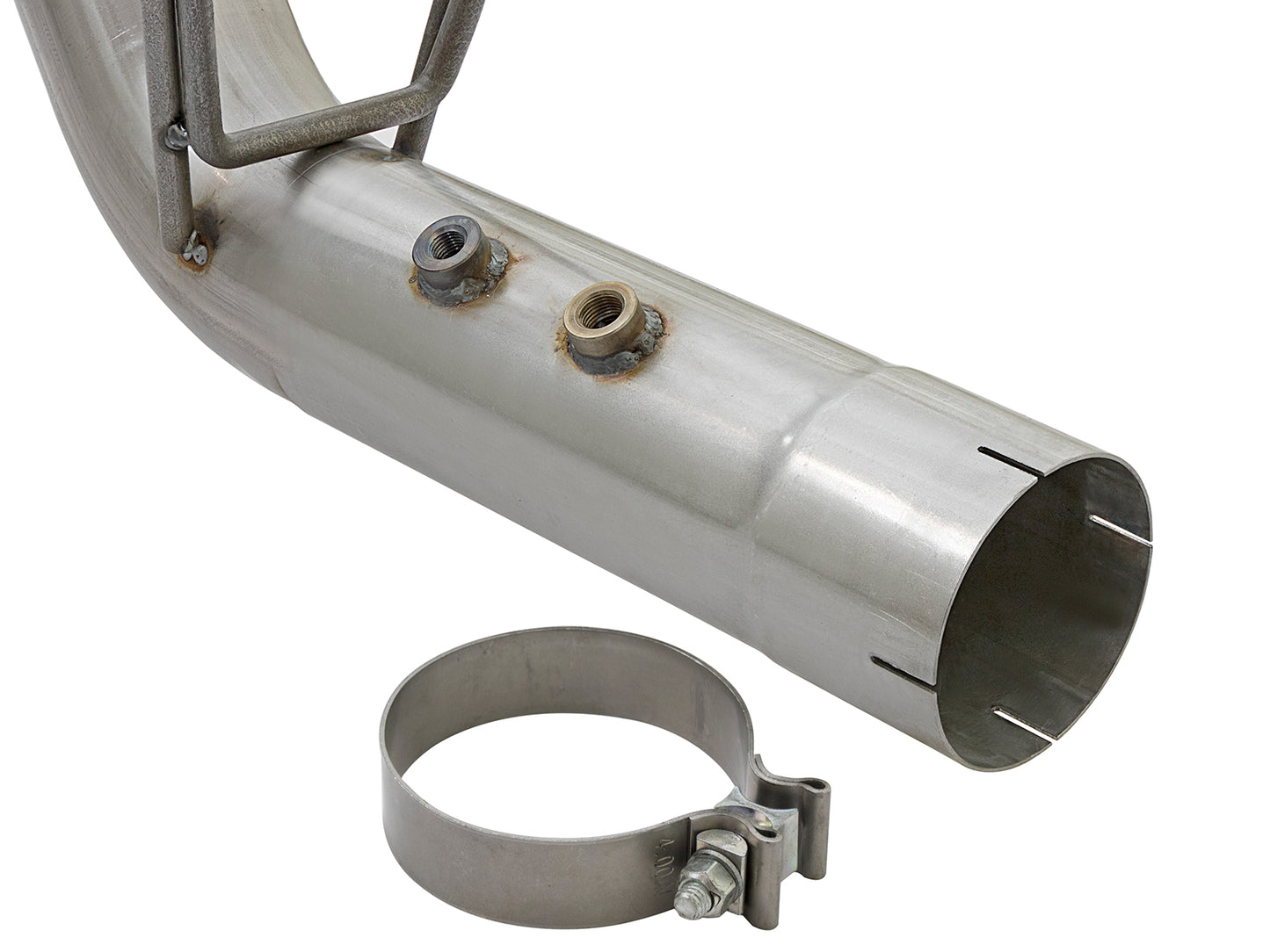aFe ATLAS 4 IN Aluminized Steel DPF-Back Exhaust System w/ Black Tip - Chevy/GMC 2017-2019 6.6L