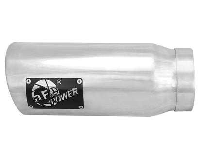 aFe MACH Force-Xp 409 Stainless Steel Clamp-on Exhaust Tip Polished Pair