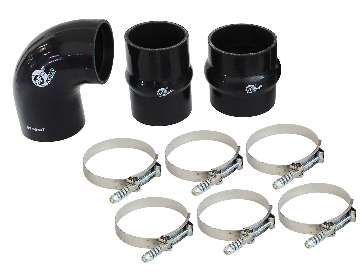aFe BladeRunner Intercooler Coupling & Clamp Kit for Factory Intercooler & aFe Tub - Ford 2011-2016 6.7L