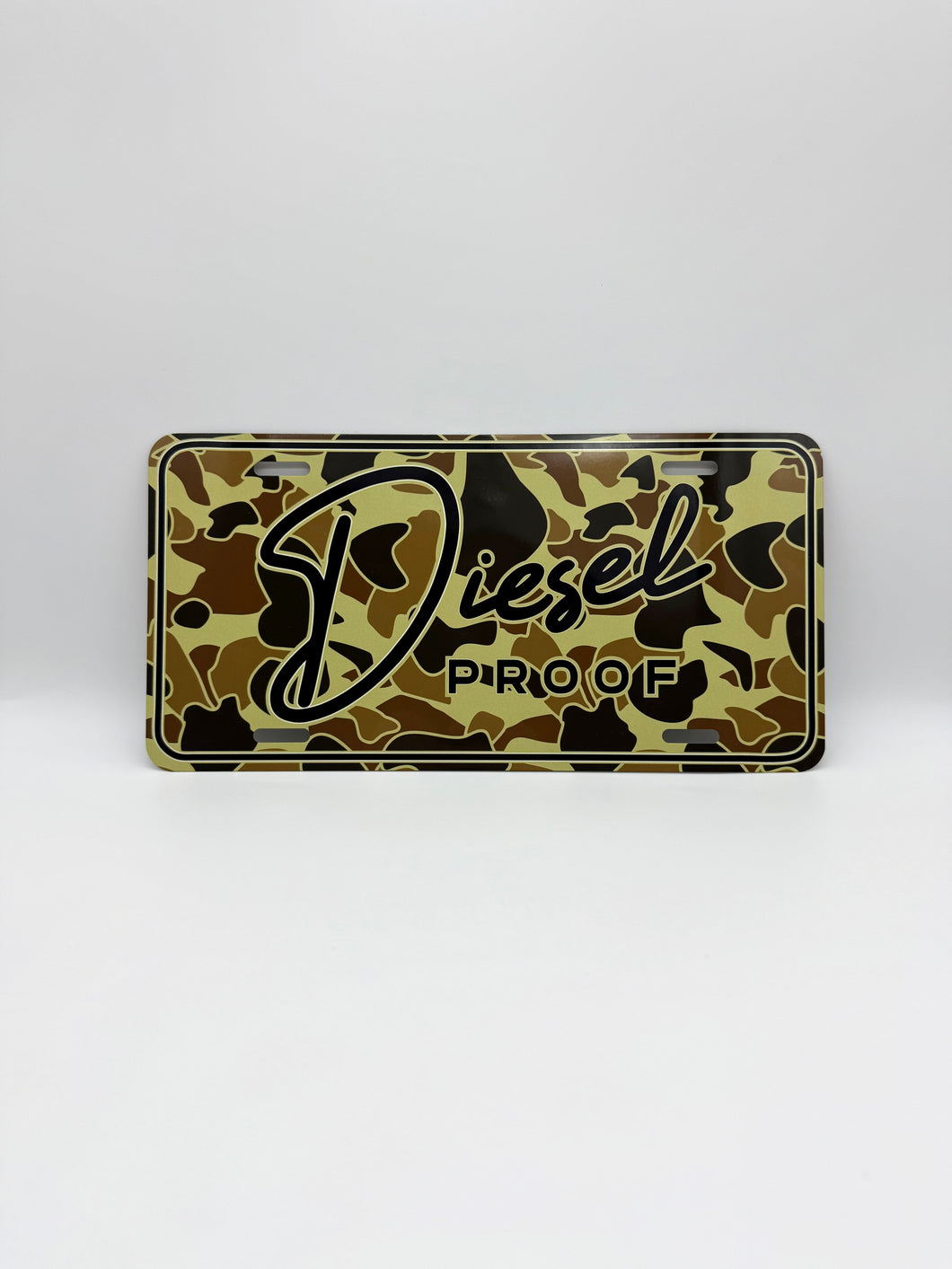 Camo Diesel Proof License Plate