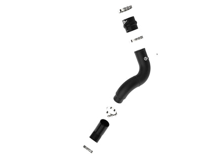 aFe BladeRunner 3-1/2 IN Aluminum Cold Charge Pipe Black - Ram 2019-2023 6.7L