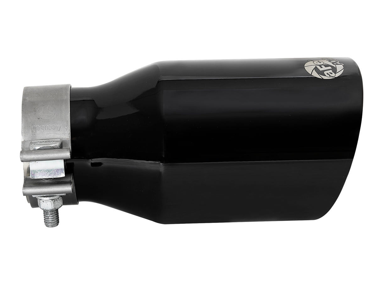 aFe MACH Force-Xp 304 Stainless Steel Clamp-on Exhaust Tip Black - 49T30454-B092
