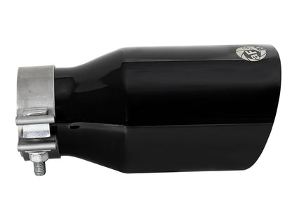 aFe MACH Force-Xp 304 Stainless Steel Clamp-on Exhaust Tip Black - 49T30454-B092