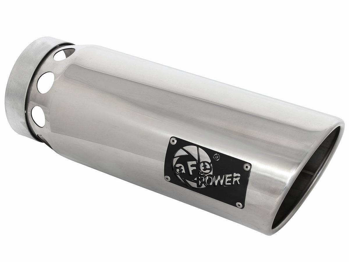 aFe MACH Force-Xp 304 Stainless Steel Intercooled Clamp-on Exhaust Tip Polished - 49T50601-P161