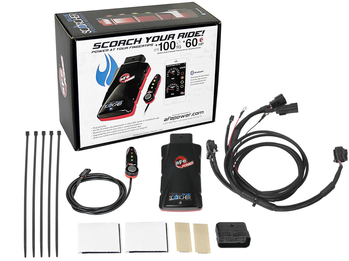 aFe SCORCHER BLUE Bluetooth Capable Power Module - Chevy/GMC 2017-2023 6.6L