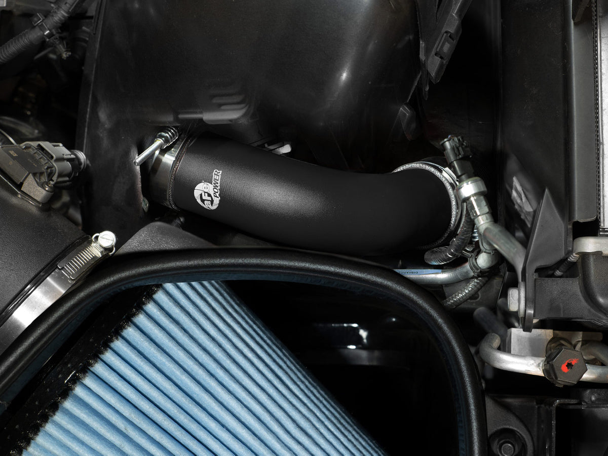 aFe BladeRunner 2-1/2 IN to 3 IN Aluminum Hot-Side Charge Pipe Black