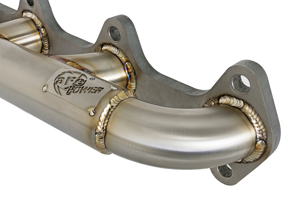 aFe Twisted Steel 304 Stainless Steel Header and (T3) Turbo Manifold