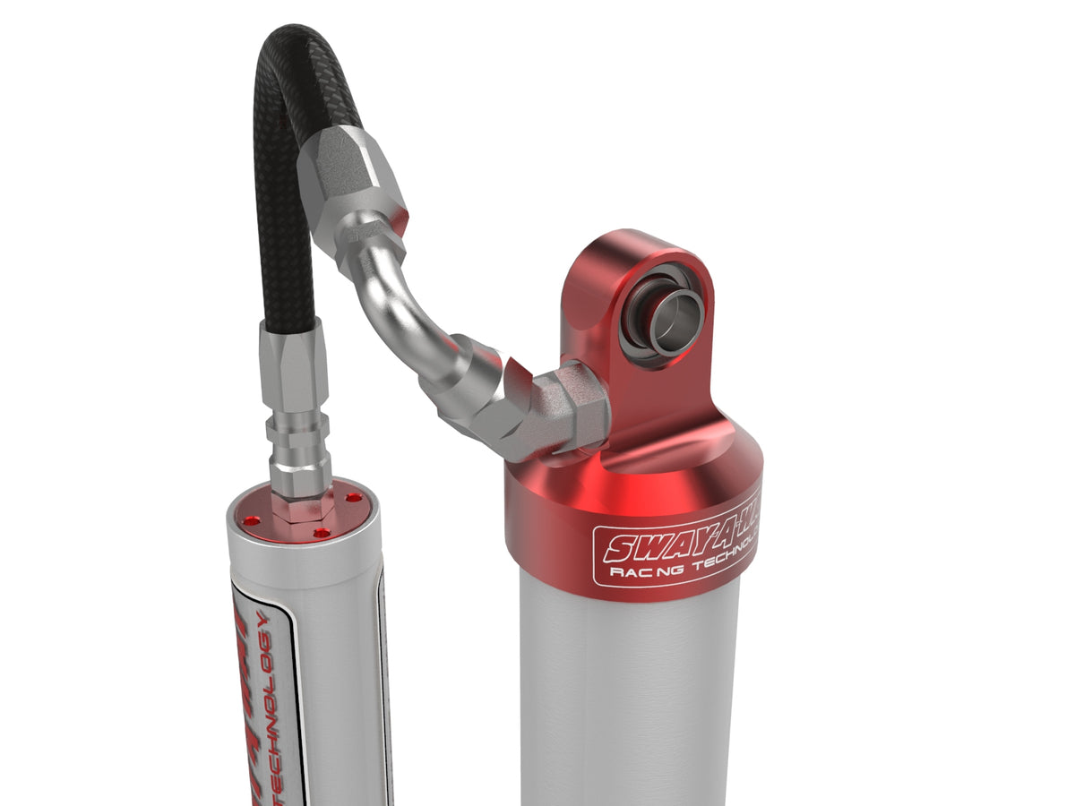 aFe Sway-A-Way 2.5 Front Shock Kit w/ Remote Reservoirs for 4-6 IN Lift - 302-0056-12