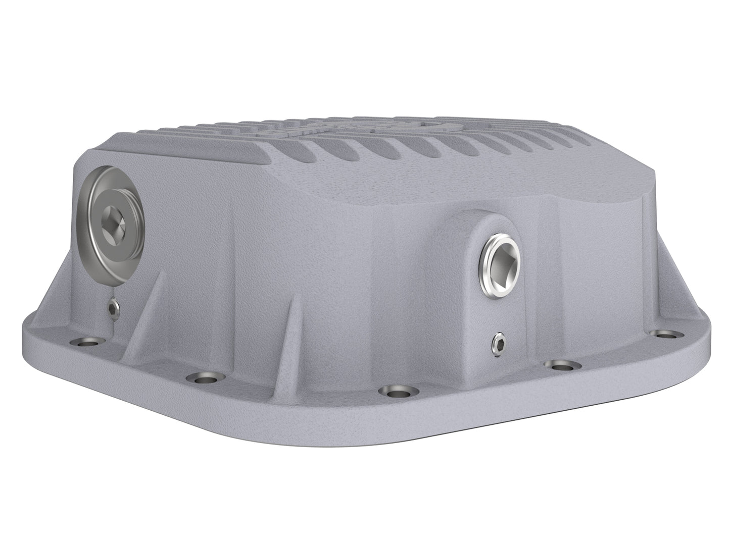 aFe Street Series Rear Differential Cover Raw w/ Machined Fins - Ford 1988-2026