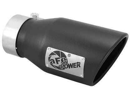aFe MACH Force-Xp 409 Stainless Steel Clamp-on Exhaust Tip Black - 49T30451-B09