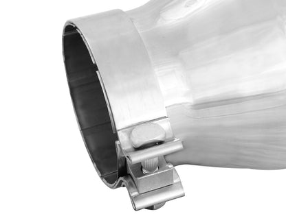 aFe MACH Force-Xp 304 Stainless Steel Clamp-on Exhaust Tip Polished - 49T40604-P12