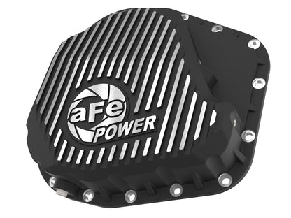 aFe Pro Series Rear Differential Cover Black w/ Machined Fins - Ford 2023-2026 6.7L/7.3L