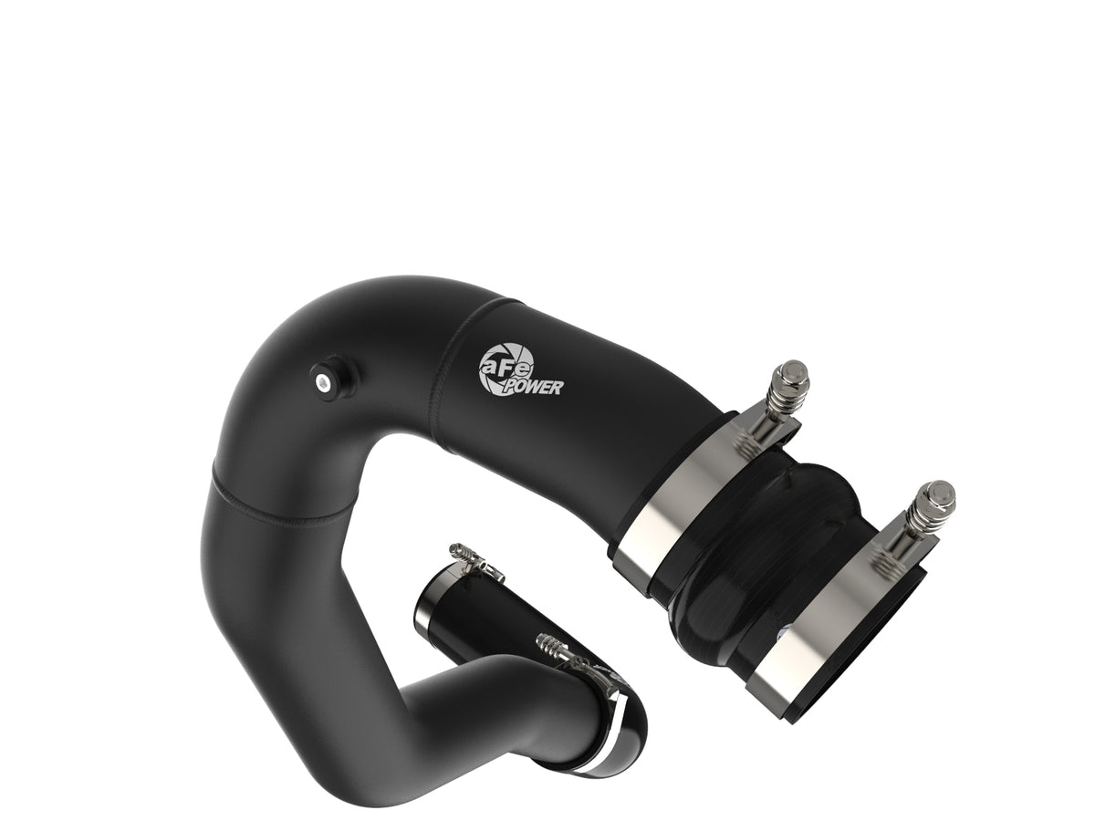 aFe BladeRunner 3 IN Aluminum Hot Charge Pipe Black - Ford 2008-2010 6.4L
