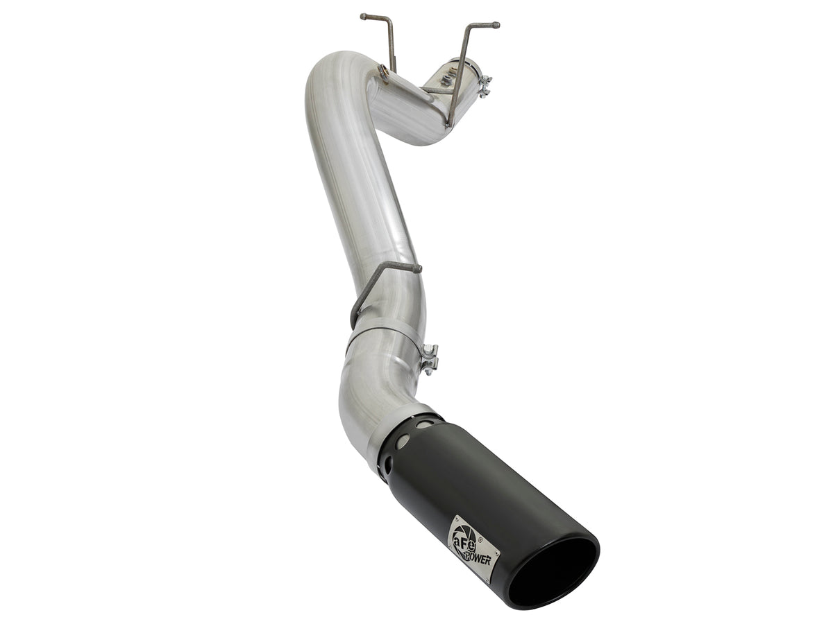 aFe ATLAS 4 IN Aluminized Steel DPF-Back Exhaust System w/Black Tip - Chevy/GMC 2017-2019 6.6L