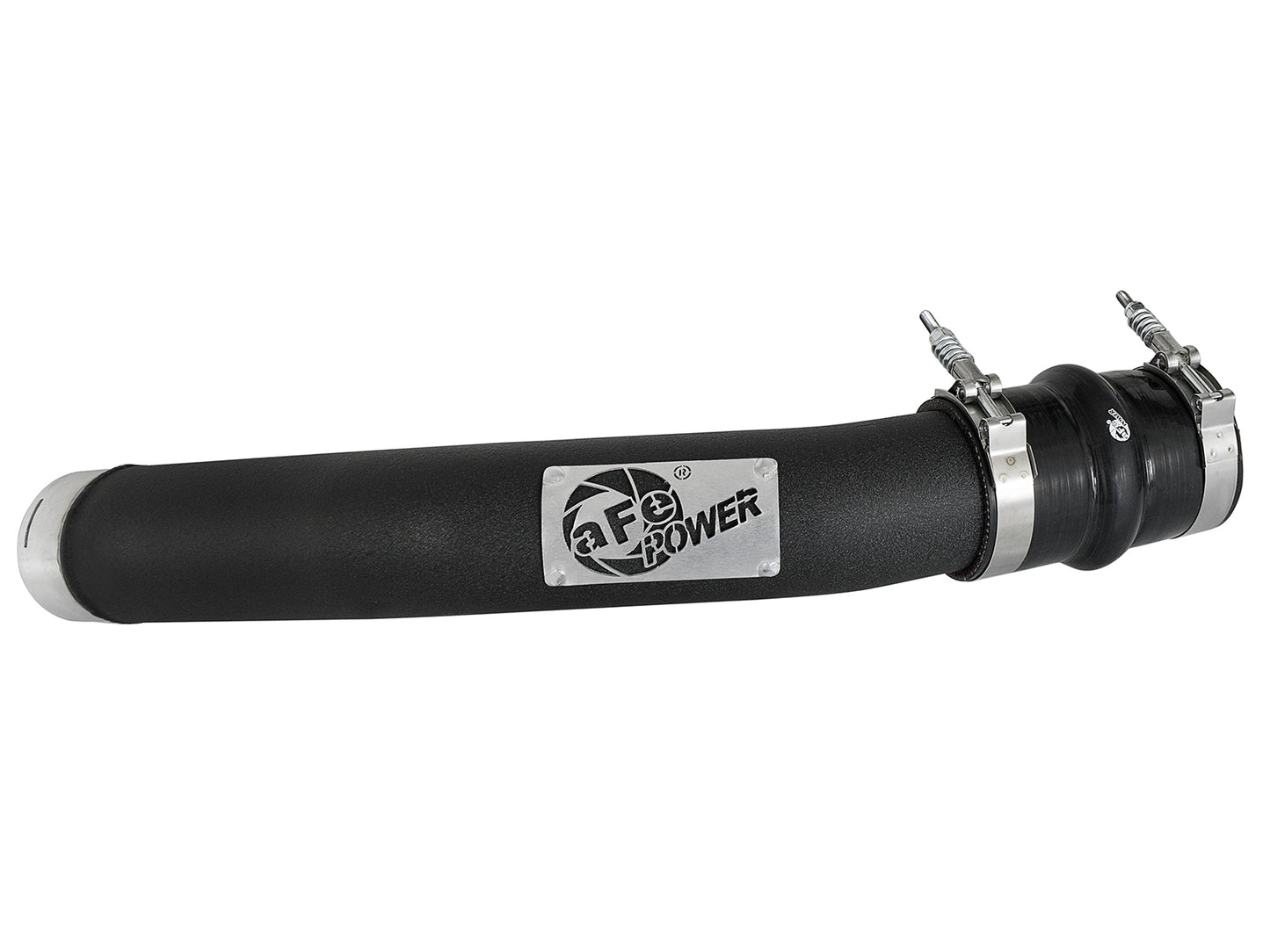 aFe BladeRunner 3 IN Aluminum Hot Charge Pipe Black - Ford 2017-2022 6.7L
