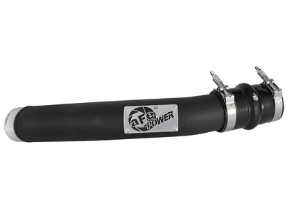 aFe BladeRunner 3 IN Aluminum Hot Charge Pipe Black - Ford 2017-2022 6.7L