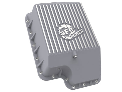 aFe Street Series Transmission Pan Black w/ Machined Fins - Ford 1994-2010