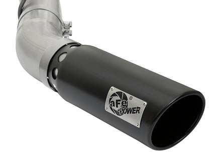 aFe ATLAS 4 IN Aluminized Steel DPF-Back Exhaust System w/Black Tip - Chevy/GMC 2017-2019 6.6L