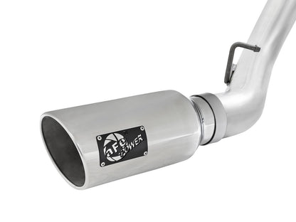 aFe ATLAS 4 IN Aluminized Steel DPF-Back Exhaust System w/Polished Tip - Chevy/GMC 2016 6.6L