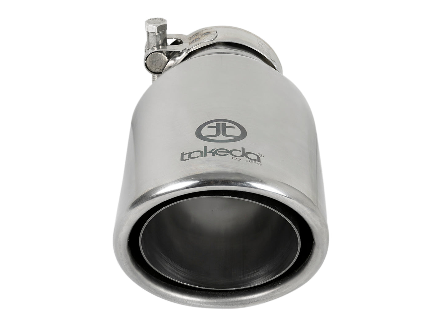 aFe Takeda 304 Stainless Steel Clamp-on Exhaust Tip Polished - 49T25404-P08