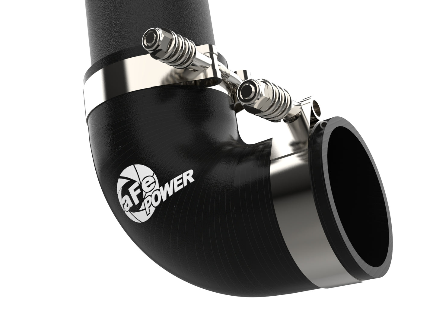 aFe BladeRunner 3 IN Aluminum Cold Charge Pipe Black - Ford 2023-2026 6.7L