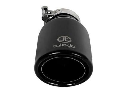 aFe Takeda 409 Stainless Steel Clamp-on Exhaust Tip Black - 49T25404-B08