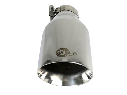 aFe MACH Force-Xp 304 Stainless Steel Clamp-on Exhaust Tip Polished - 49T25454-P091