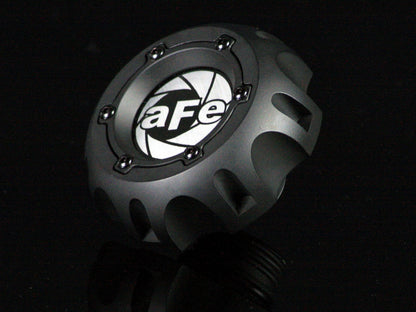 aFe Machined Billet Aluminum Oil Fill Cap - Matte Black - Dodge/Ram 2003-2014 5.9L/6.7L