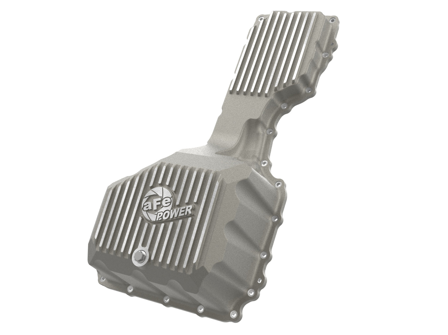 aFe Street Series Engine Oil Pan Raw w/ Machined Fins - Chevy/GMC 2020-2026 6.6L
