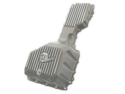 aFe Street Series Engine Oil Pan Raw w/ Machined Fins - Chevy/GMC 2020-2026 6.6L