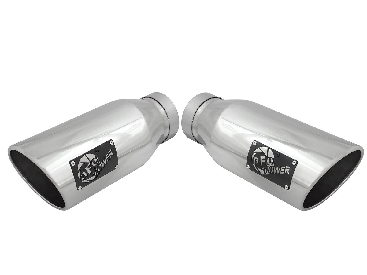 aFe MACH Force-Xp 304 Stainless Steel Clamp-on Exhaust Tip Polished - 49T40606-P15