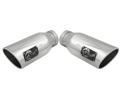 aFe MACH Force-Xp 304 Stainless Steel Clamp-on Exhaust Tip Polished - 49T40606-P15
