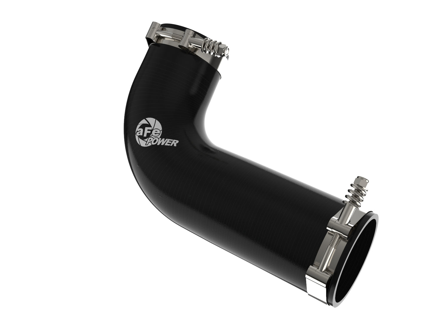 aFe BladeRunner 3 IN Aluminum Hot Charge Pipe Black - Ford 2008-2010 6.4L