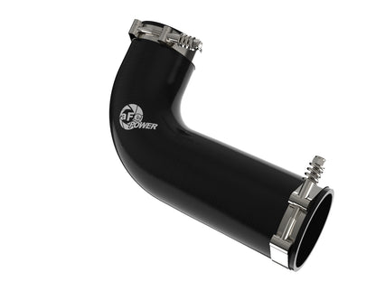 aFe BladeRunner 3 IN Aluminum Hot Charge Pipe Black - Ford 2008-2010 6.4L