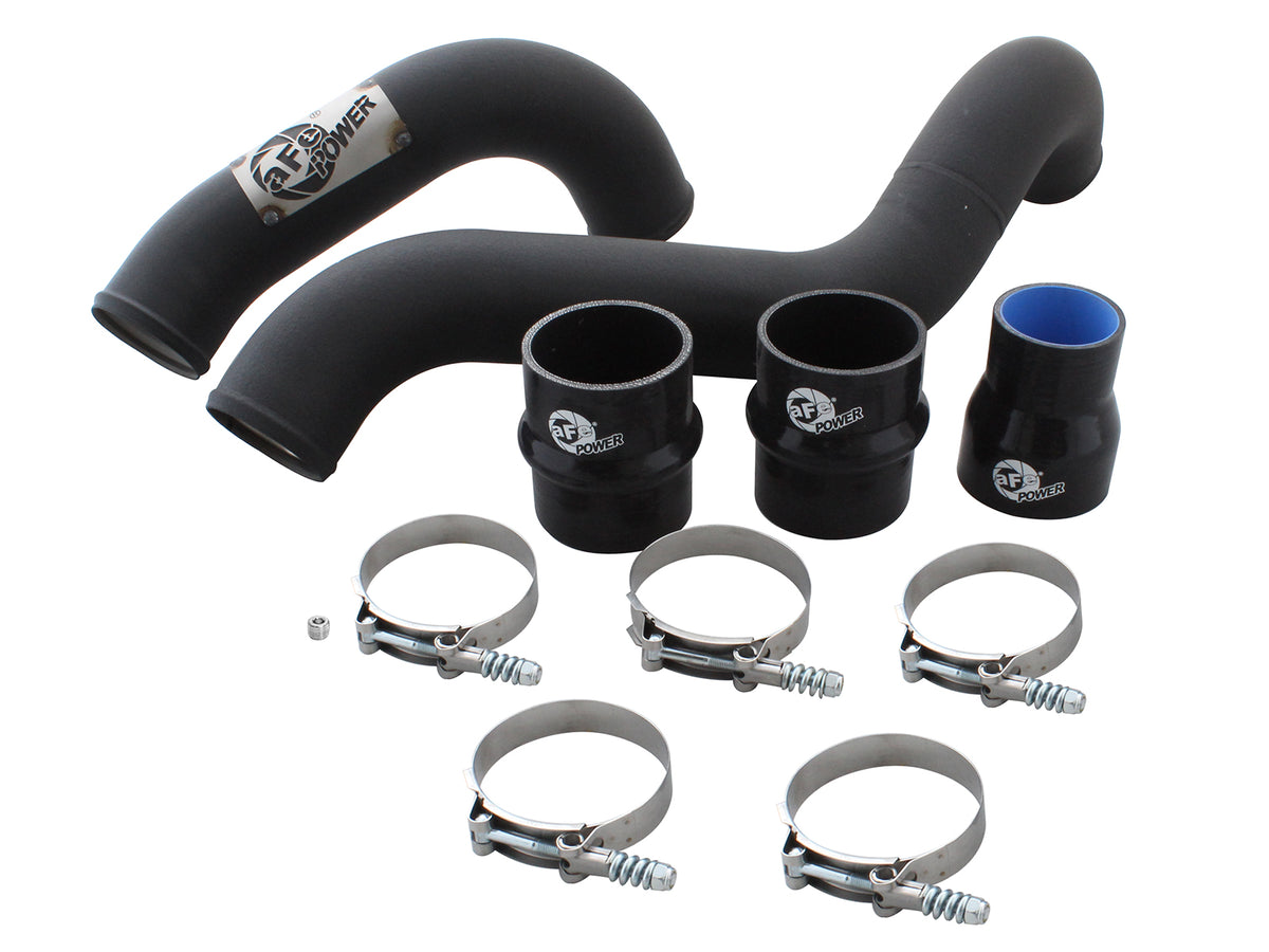 aFe BladeRunner 3 IN Aluminum Hot Charge Pipe Black - Chevy/GMC 2011-2016 6.6L